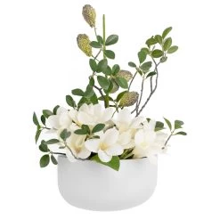 Centra Ceramic 8 X 4 X 4.25h" Wall Vase Planter - Wide White -Chic Furniture Shop 26402 z 3 lg fecae1ef 5a82 4603 acf4 97961405ac95