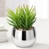 Silver Ball Potted Faux Succulent - Spike -Chic Furniture Shop 26467 z lg
