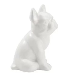 Bulldog Sitting 6h" Ceramic Decor Sculpture- White 12 Bulldog Sitting 6h" Ceramic Decor Sculpture- White -Chic Furniture Shop 26548 z 3 lg