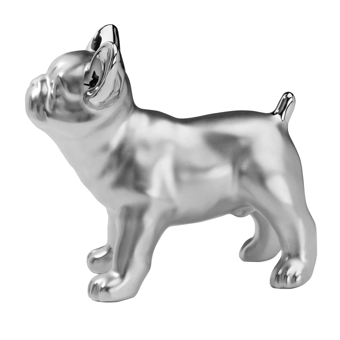 Bulldog Standing 6h" Ceramic Decor Sculpture- Silver 10 Bulldog Standing 6h" Ceramic Decor Sculpture- Silver - Image 8