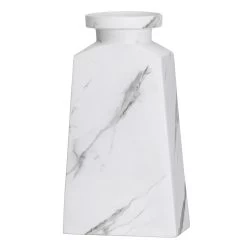 Aris Marble Ceramic 16h" Tapered Urn Vase -Chic Furniture Shop 26586 z 1 lg