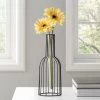 Wire Bottle Shape 10.5h" Pendant Hanging Tube Vase - Black 2 Wire Bottle Shape 10.5h" Pendant Hanging Tube Vase - Black -Chic Furniture Shop 26621 z lg