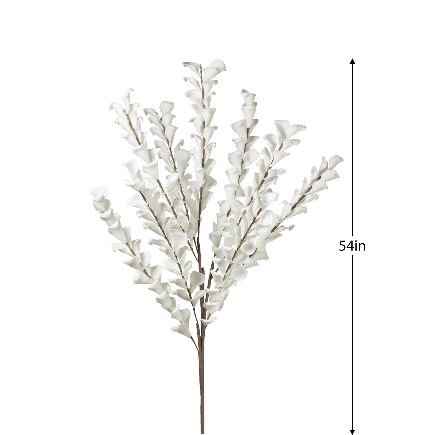 Desert Multi Bloom Eucalyptus 54" Stem - White 4 Desert Multi Bloom Eucalyptus 54" Stem - White - Image 2