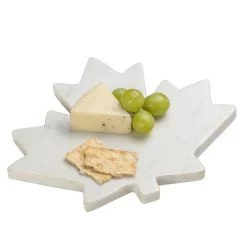 Marble Maple Leaf 10x8" Cheese Serving Board