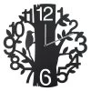 Tree Silhouette Motion Woodpecker 15.5" Diameter Wall Clock 1 Tree Silhouette Motion Woodpecker 15.5" Diameter Wall Clock -Chic Furniture Shop 26774 z 1 lg