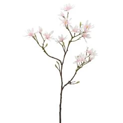 Japanese Magnolia 46L" Faux Multi Bloom Spray Stem - Pink