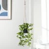 Ivy Hanging Faux Potted Plant With String Hanger -Chic Furniture Shop 26870 z lg