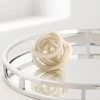 Orbit Glass Knot 3" Diameter Decor Ball - Gold Metallic White