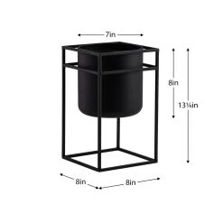 Metal Box Frame 13.25h" Standing Drop Pot Planter -Chic Furniture Shop 26899 z 4 lg