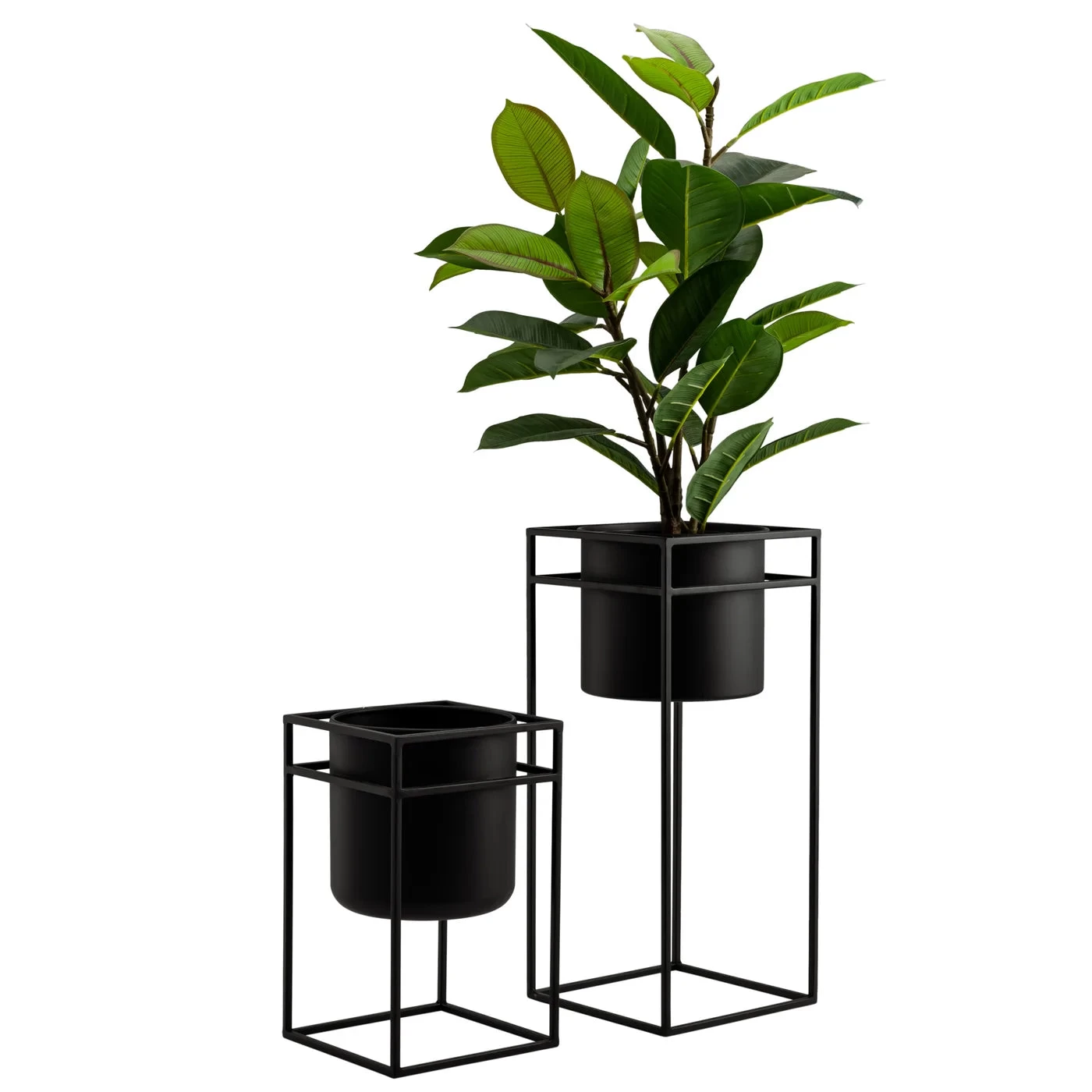 Metal Box Frame 20.5h" Standing Drop Pot Planter 5 Metal Box Frame 20.5h" Standing Drop Pot Planter - Image 3