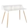 Deliah 29h" Desk With Storage Shelf - White 1 Deliah 29h" Desk With Storage Shelf - White -Chic Furniture Shop 26970 z 1 lg