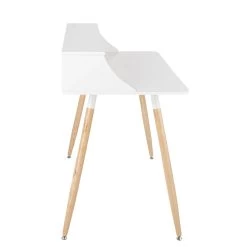 Deliah 29h" Desk With Storage Shelf - White -Chic Furniture Shop 26970 z 3 lg
