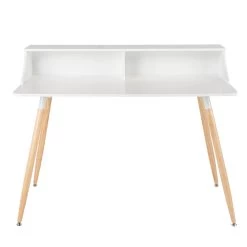 Deliah 29h" Desk With Storage Shelf - White -Chic Furniture Shop 26970 z 5 lg