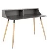 Deliah 29h" Desk With Storage Shelf - Grey -Chic Furniture Shop 26971 z 1 lg