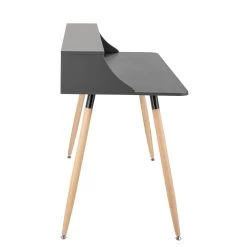 Deliah 29h" Desk With Storage Shelf - Grey -Chic Furniture Shop 26971 z 3 lg