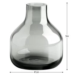 Beau Mini Bottle 5h" Glass Vase - Smoke 12 Beau Mini Bottle 5h" Glass Vase - Smoke -Chic Furniture Shop 27053 z 4 lg