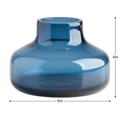 Beau Mini Bottle 4h" Wide Glass Vase - Blue 11 Beau Mini Bottle 4h" Wide Glass Vase - Blue -Chic Furniture Shop 27058 z 4 lg