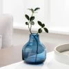 Beau Mini Bottle 5h" Glass Vase - Blue -Chic Furniture Shop 27059 z lg