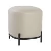 Pender Pin Leg Vegan Faux Leather Stool - Taupe