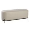 Pender Pin Leg Vegan Faux Leather Long Bench - Taupe -Chic Furniture Shop 27099 z 1 lg