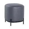 Pender Pin Leg Vegan Faux Leather Stool - Midnight Blue -Chic Furniture Shop 27100 z 1 lg