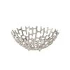 Cipher 12" Diameter Aluminum Decorative Bowl - Nickel -Chic Furniture Shop 27121 z 1 lg