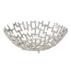 Cipher 15.5" Diameter Aluminum Decorative Bowl - Nickel -Chic Furniture Shop 27122 z 1 lg
