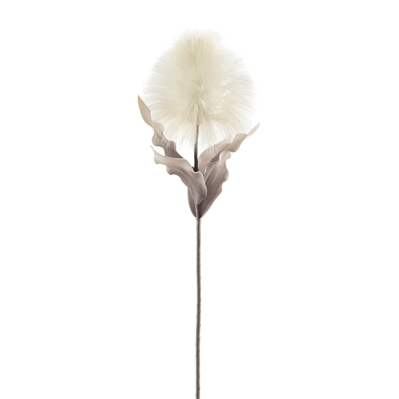 Desert Blooming Feather Pod 35" Stem - Cream 3 Desert Blooming Feather Pod 35" Stem - Cream