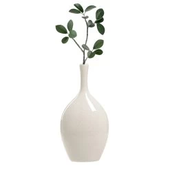 Lilo White Crackle Ceramic 8.75h" Vase 11 Lilo White Crackle Ceramic 8.75h" Vase -Chic Furniture Shop 27184 z 2 lg