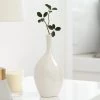Lilo White Crackle Ceramic 8.75h" Vase 2 Lilo White Crackle Ceramic 8.75h" Vase -Chic Furniture Shop 27184 z lg