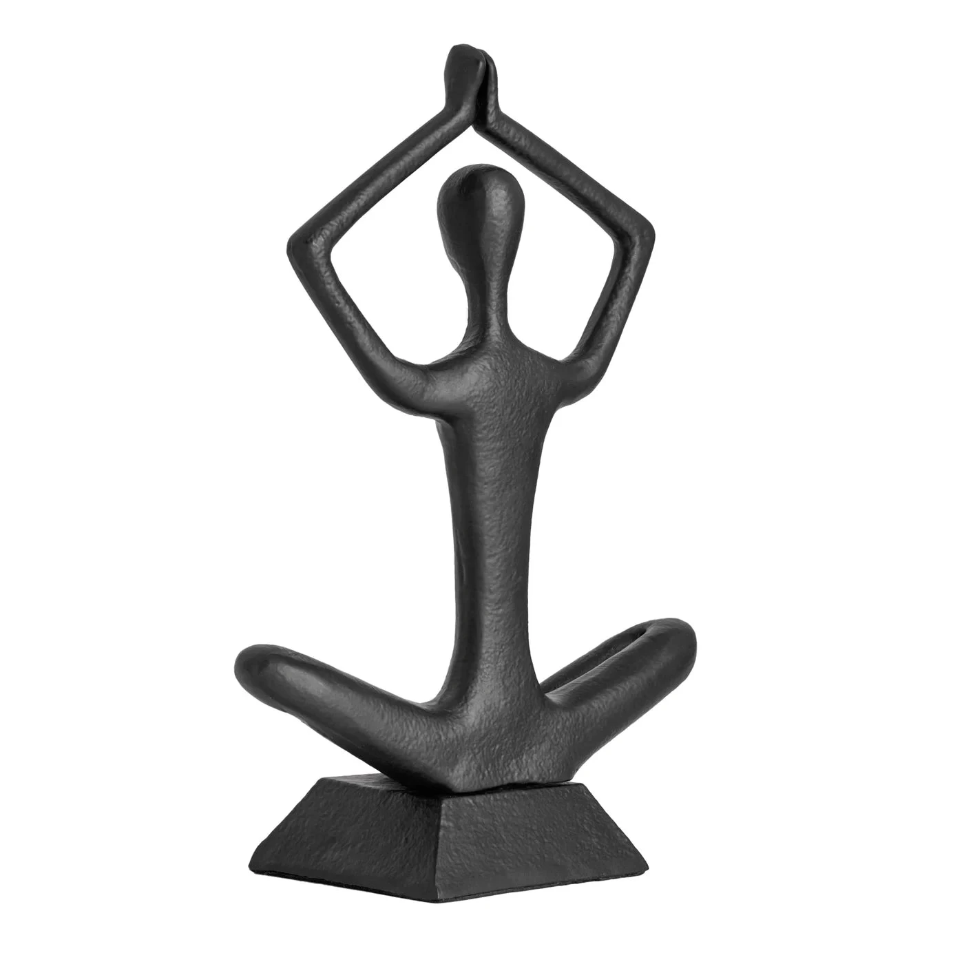 Zen Yoga Black Aluminum Decor Sculpture - Arms Up 8 Zen Yoga Black Aluminum Decor Sculpture - Arms Up - Image 6