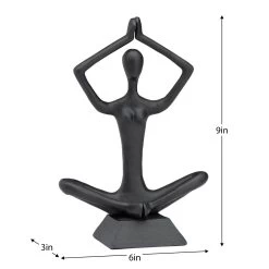 Zen Yoga Black Aluminum Decor Sculpture - Arms Up 12 Zen Yoga Black Aluminum Decor Sculpture - Arms Up -Chic Furniture Shop 27225 z 4 lg