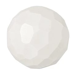 Faceted 3" Acrylic Decor Ball - Ivory White -Chic Furniture Shop 27263 z 1 lg