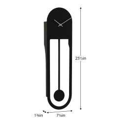 Modern Oval Pendulum Wall Clock -Chic Furniture Shop 27387 z 3 lg