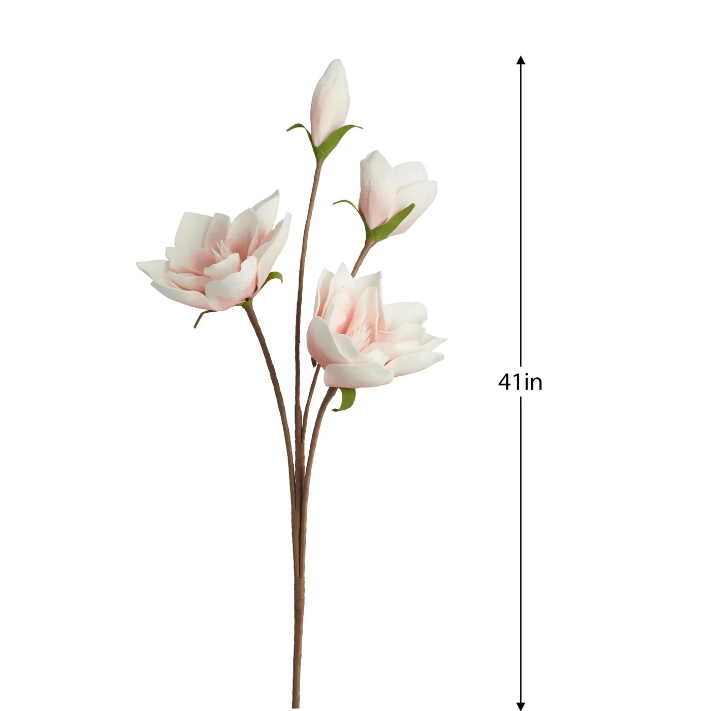 Desert Four Bloom Magnolia 41" Stem - Pink 4 Desert Four Bloom Magnolia 41" Stem - Pink - Image 2