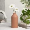 Komi 8h" Ceramic Bottle Vase - Terracotta -Chic Furniture Shop 27442 z lg