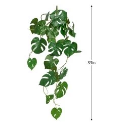 Monstera Faux 33L" Multi Leaf Vine Spray -Chic Furniture Shop 27458 z 2 lg
