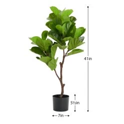 Fiddleleaf Tree 41h" Potted Faux Plant 9 Fiddleleaf Tree 41h" Potted Faux Plant -Chic Furniture Shop 27460 z 4 lg