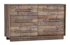 Nevada 6 Drawer Dresser - Dark Driftwood