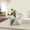 Star Silver Ceramic 7.5h" Hanging Vase -Chic Furniture Shop 27532 z lg