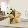 Star Gold Ceramic 7.5h" Hanging Vase -Chic Furniture Shop 27534 z lg