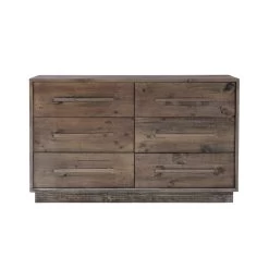 Nevada 6 Drawer Dresser - Dark Driftwood -Chic Furniture Shop 2771 var scene 1 full