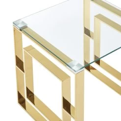 Eros Gold Coffee Table -Chic Furniture Shop 301 482GL 4 2