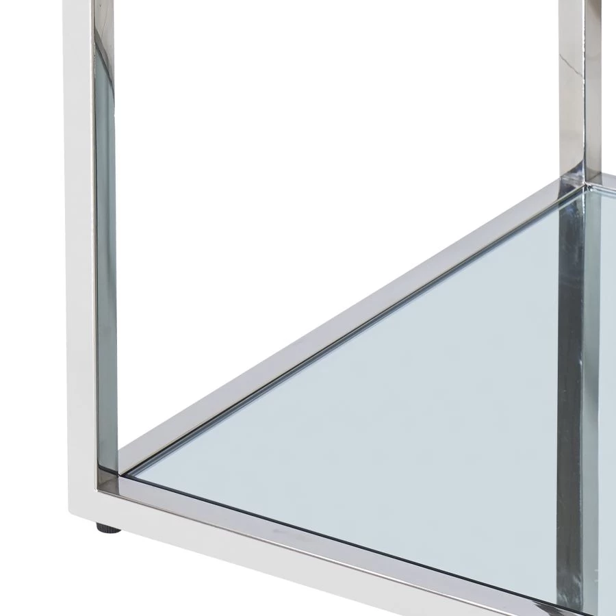 Casini 3pc Multi-Tier Coffee Table Set In Silver 8 Casini 3pc Multi-Tier Coffee Table Set In Silver - Image 6