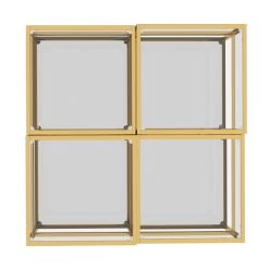 Casini 4pc Multi-Tier Coffee Table Set In Gold -Chic Furniture Shop 303 632GL 4 5