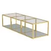 Casini 3pc Small Coffee Table Set In Gold -Chic Furniture Shop 303 632GL S
