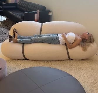 Cumulus Fabric Sofa In Teddy Cream 8 Cumulus Fabric Sofa In Teddy Cream - Image 6