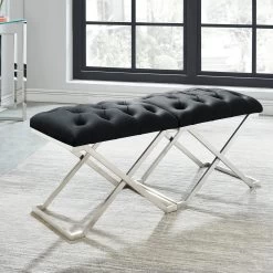 Aldo Single Bench - Black 10 Aldo Single Bench - Black -Chic Furniture Shop 401 103BK 3