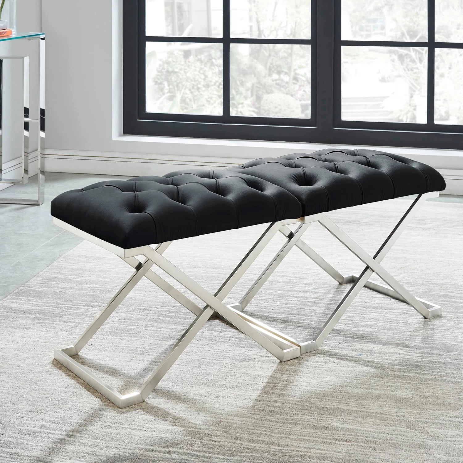Aldo Single Bench - Black 5 Aldo Single Bench - Black - Image 3
