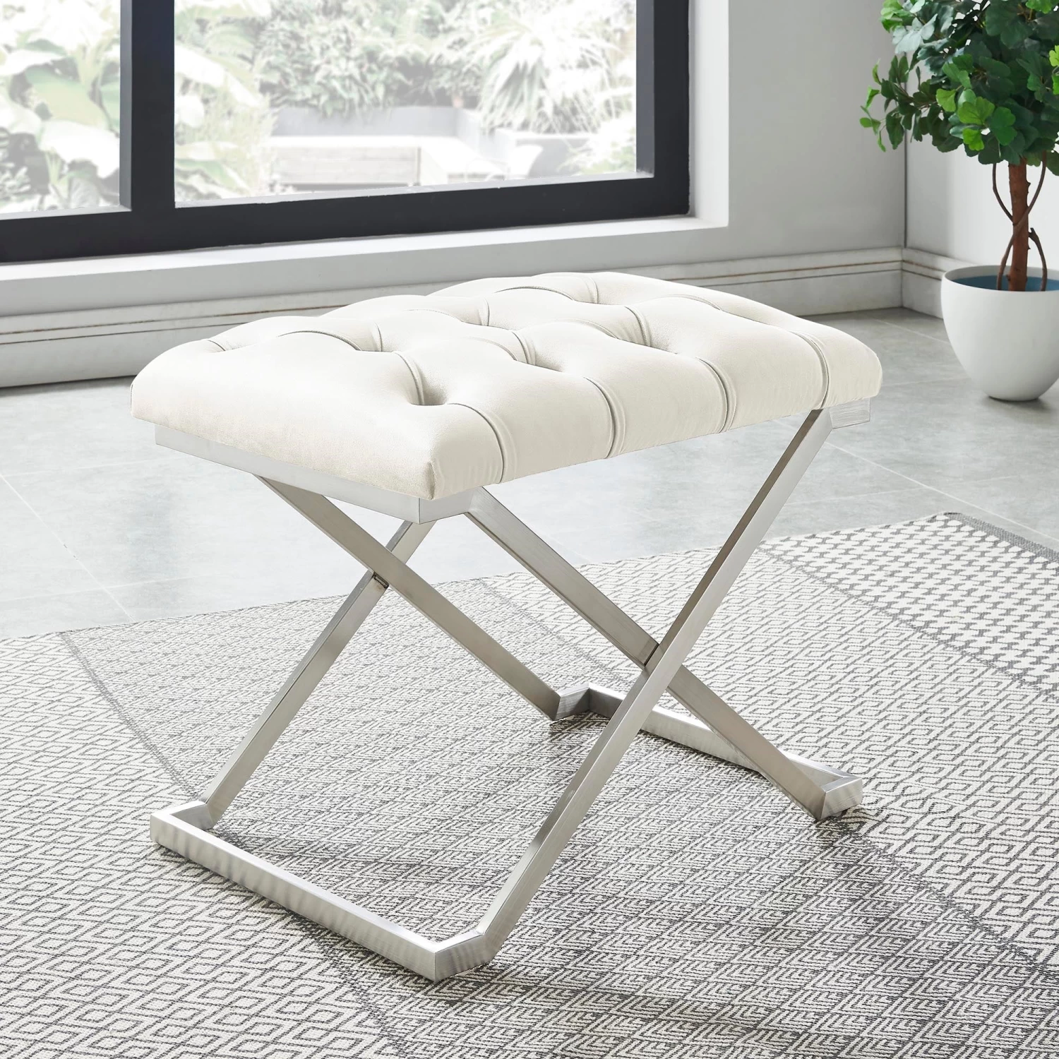 Aldo Single Bench - Ivory 4 Aldo Single Bench - Ivory - Image 2